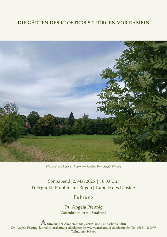Die Gärten des Klosters St. Jürgen vor Rambin